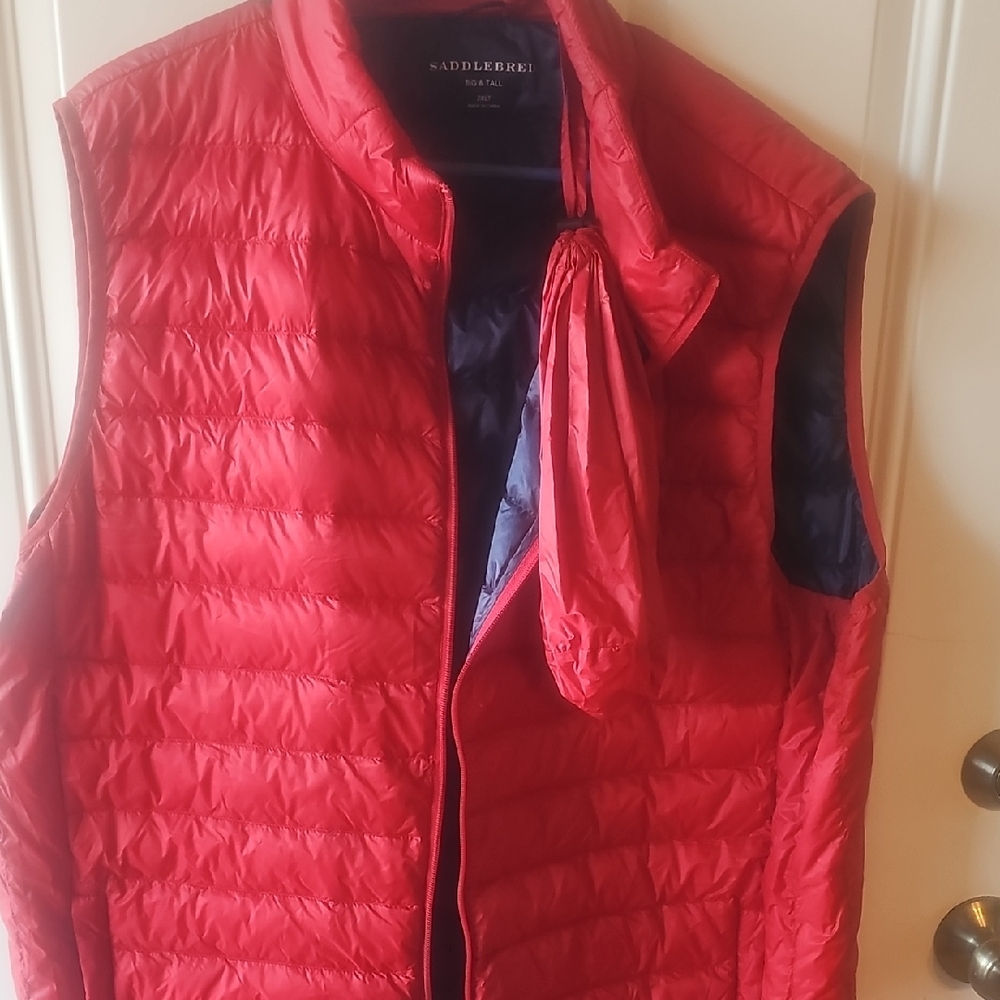 Saddlebred Vibrant Red Quilted Vest